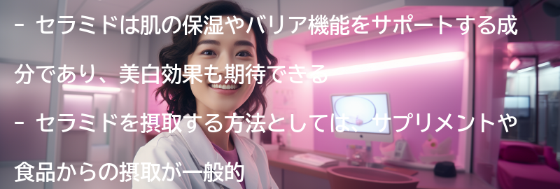 セラミドを摂取する方法と効果の要点まとめ