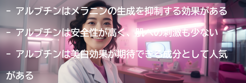 アルブチンでメラニンの生成を抑制の要点まとめ