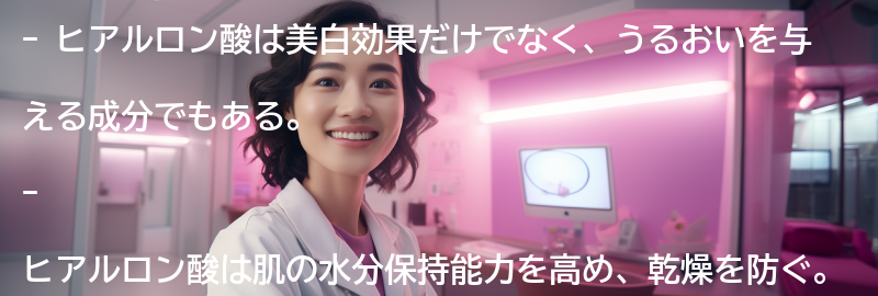 ヒアルロン酸でうるおいを与えるの要点まとめ