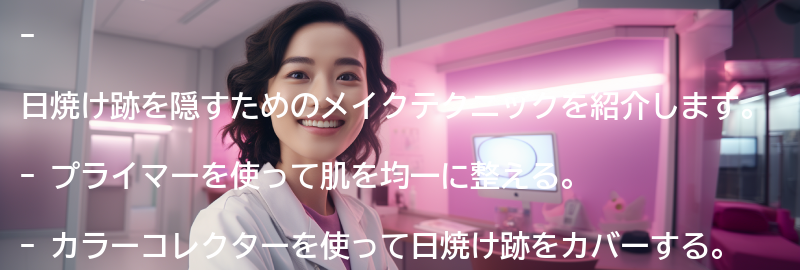 日焼け跡を隠すためのメイクテクニックの要点まとめ