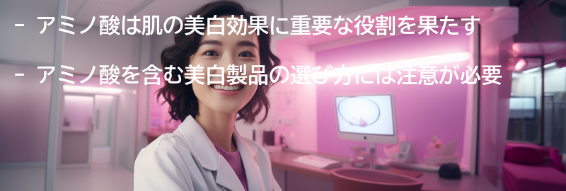 アミノ酸を含む美白製品の選び方の要点まとめ