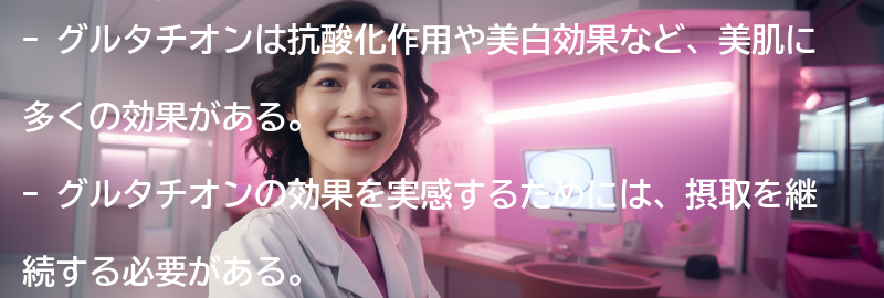 グルタチオンの効果を実感するための期待できる期間の要点まとめ
