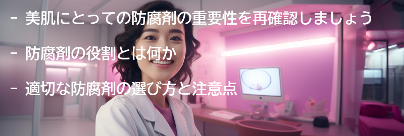 美肌にとっての防腐剤の重要性を再確認しましょうの要点まとめ