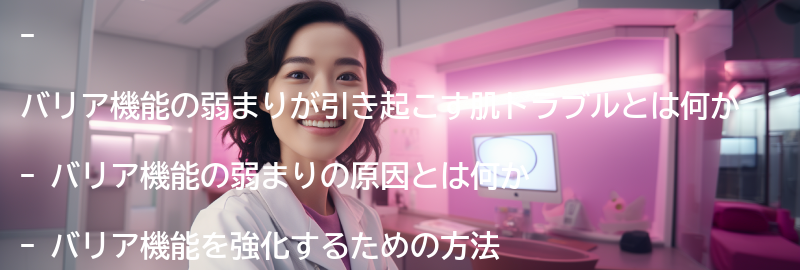 バリア機能の弱まりが引き起こす肌トラブルの要点まとめ