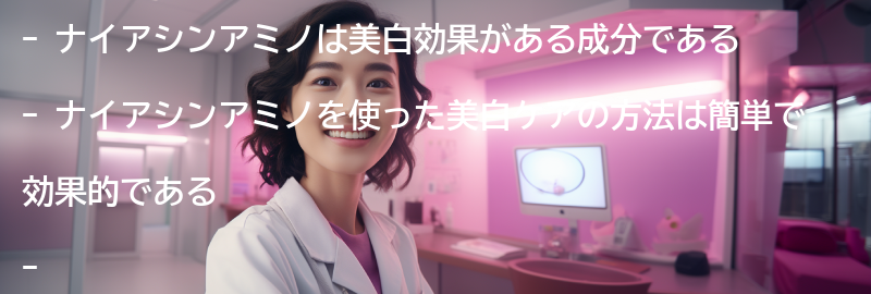 ナイアシンアミノを使った美白ケアの方法の要点まとめ
