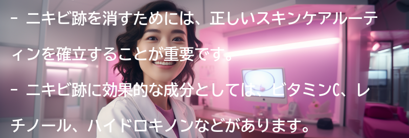 ニキビ跡を消すためのスキンケア術の要点まとめ