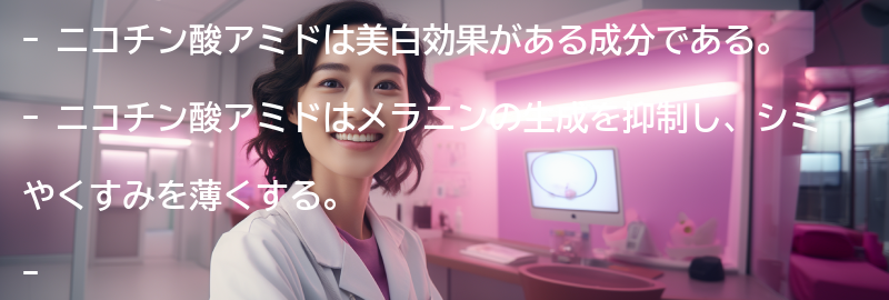 ニコチン酸アミドの効果の要点まとめ