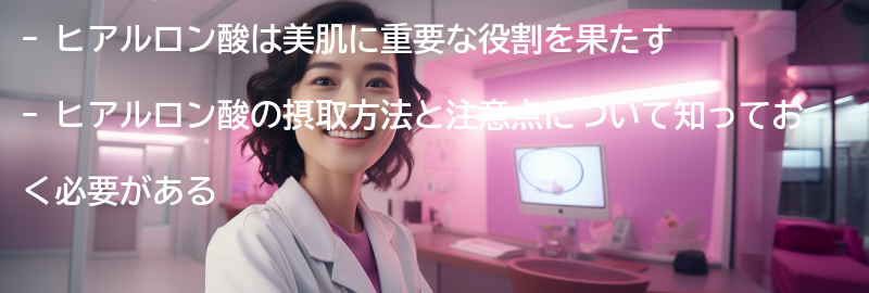ヒアルロン酸の摂取方法と注意点の要点まとめ