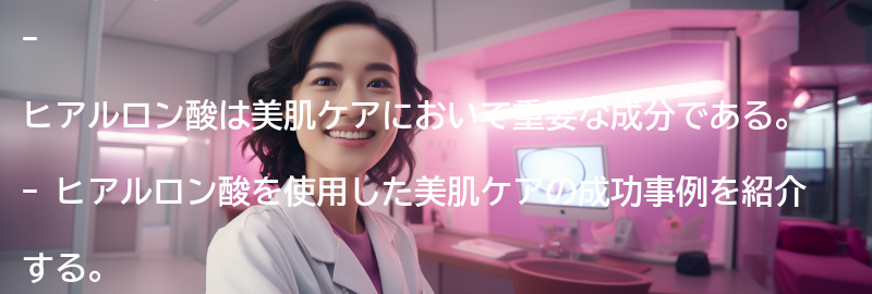 ヒアルロン酸を使った美肌ケアの成功事例の要点まとめ