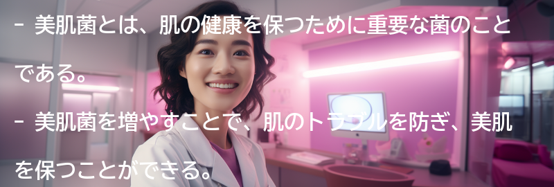 美肌菌を増やすための方法の要点まとめ