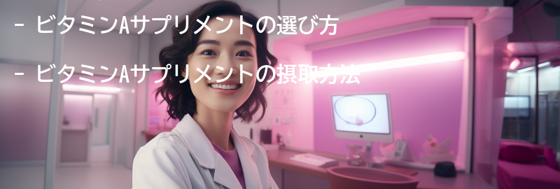 ビタミンAサプリメントの選び方と摂取方法の要点まとめ