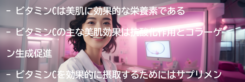 ビタミンCの美肌効果とは？の要点まとめ