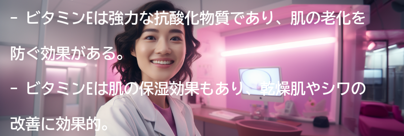 ビタミンEの美肌効果とは？の要点まとめ