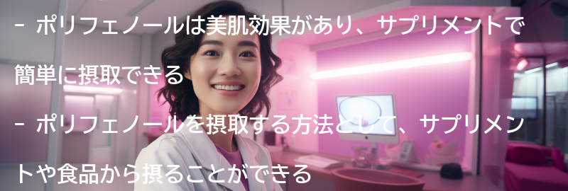 ポリフェノールを摂取する方法とは？の要点まとめ