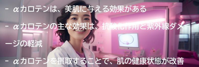 αカロテンが美肌に与える効果とは？の要点まとめ