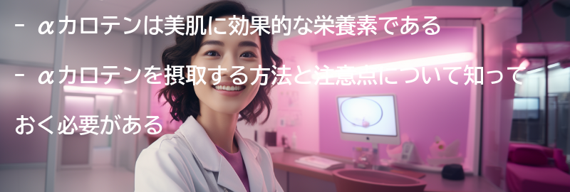 αカロテンを摂取する方法と注意点の要点まとめ