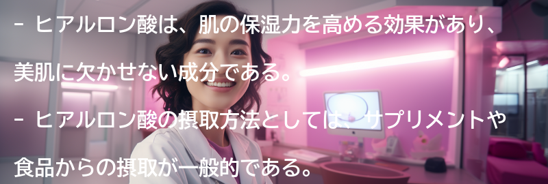ヒアルロン酸の効果と美肌への影響の要点まとめ