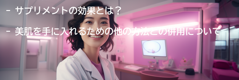 美肌を手に入れるための他の方法との併用についての要点まとめ