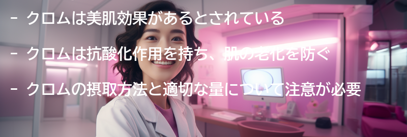 クロムの美肌効果とは？の要点まとめ