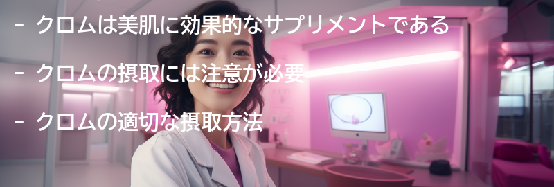 クロムを摂取する前に知っておくべきことの要点まとめ