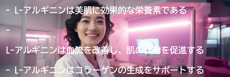 L-アルギニンの美肌への効果とは?の要点まとめ
