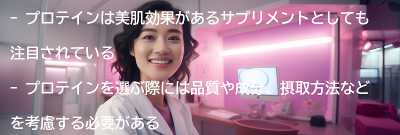 プロテインを選ぶ際のポイントの要点まとめ