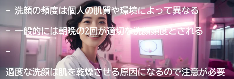 洗顔の頻度-の要点まとめ