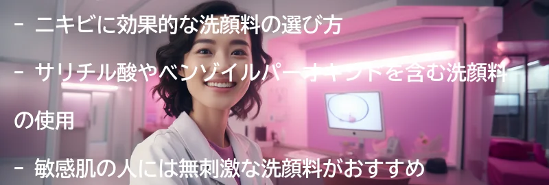 ニキビに効果的な洗顔料の紹介-の要点まとめ