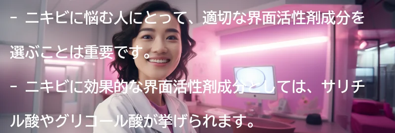 ニキビに悩む人におすすめの界面活性剤成分の要点まとめ