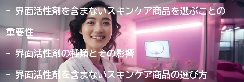 界面活性剤を含まないスキンケア商品の選び方の要点まとめ