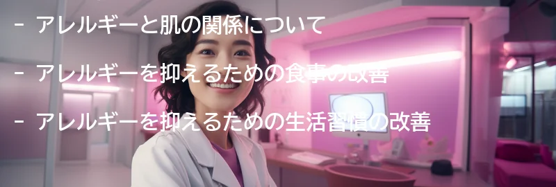 アレルギーを抑えるための食事と生活習慣の改善の要点まとめ