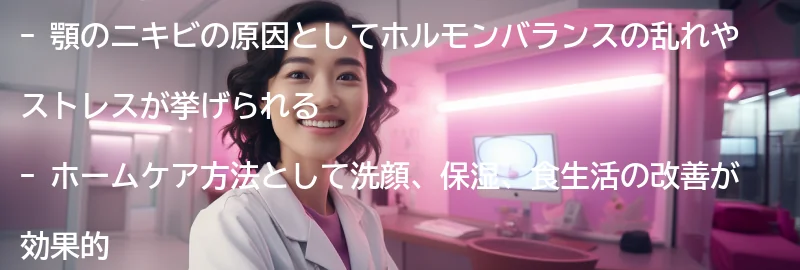 顎のニキビを治すための効果的なホームケア方法の要点まとめ