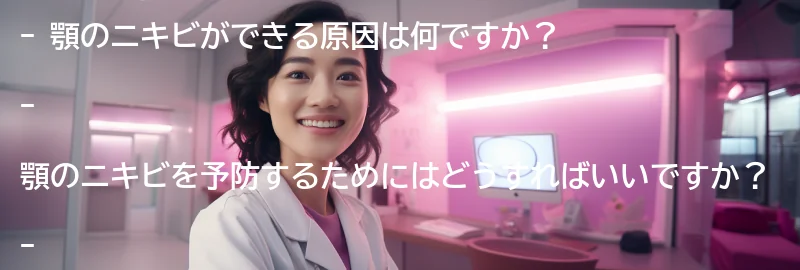 顎のニキビに関するよくある質問と回答の要点まとめ