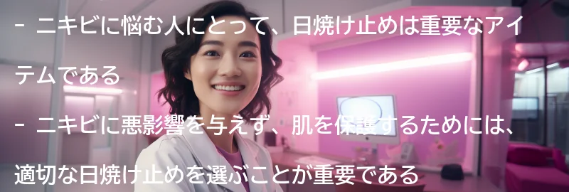 ニキビに悩む人のためのおすすめ日焼け止め商品の要点まとめ