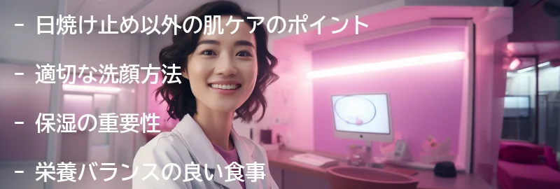 日焼け止め以外の肌ケアのポイントの要点まとめ